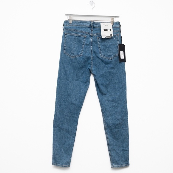 Rag & Bone. Nina High-Rise Button-Fly Skinny Jeans. - Picture 3 of 11